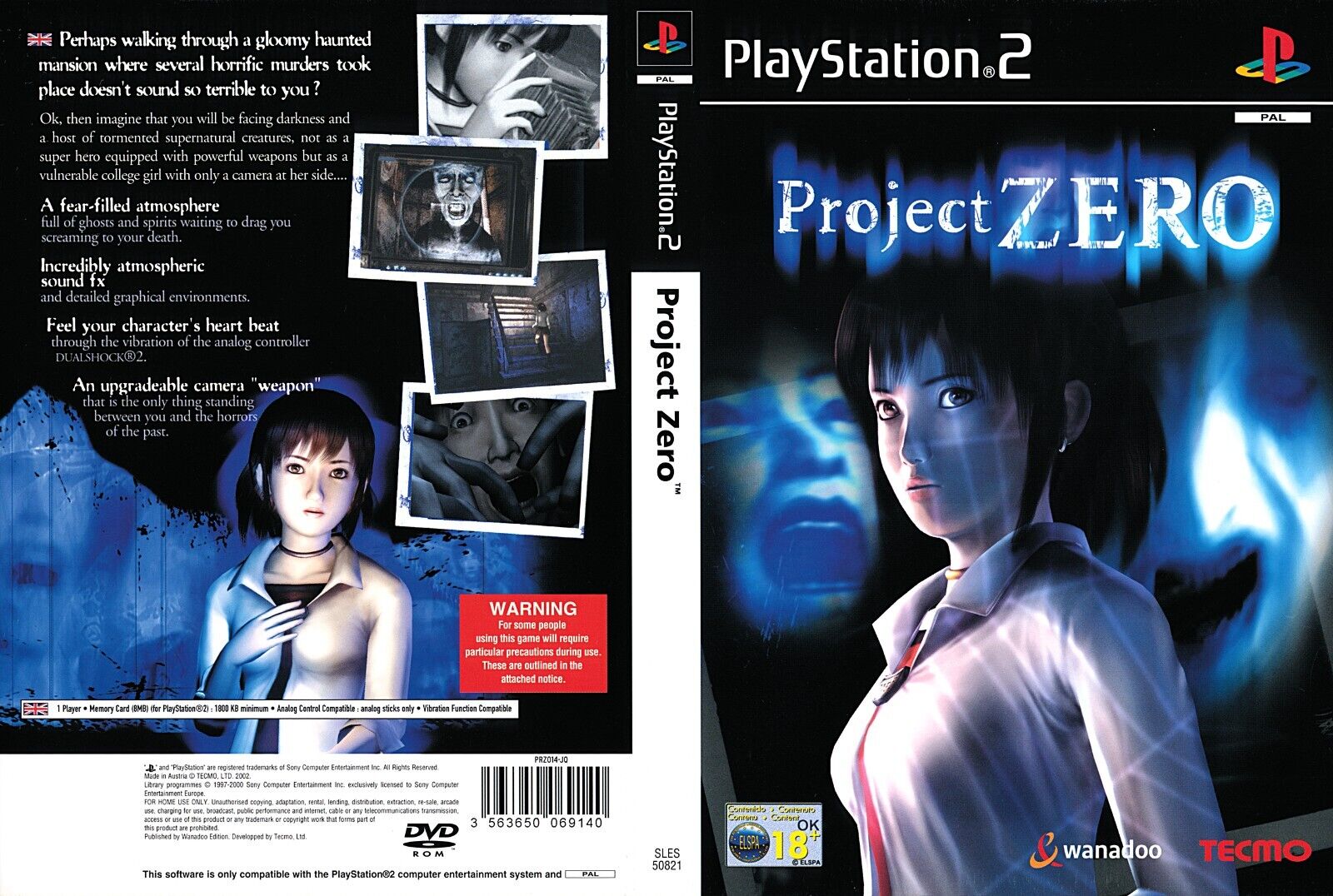 Project Zero : PAL (Fatal Frame : PAL) – SLES 508.21 Complete